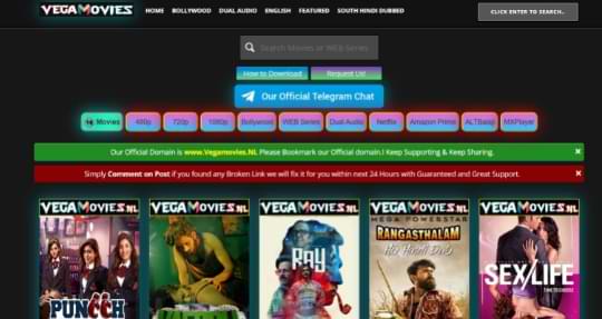  Vegamovies.NL: Download 360p, 480p, 1080p & Dual Audio Movies